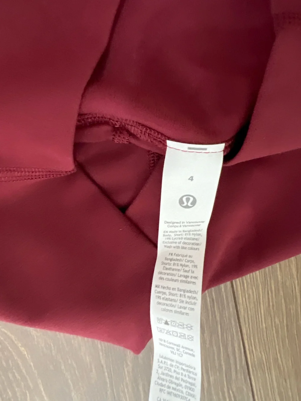 NWT Lululemon Align High-Rise Skirt Burgundy Bay